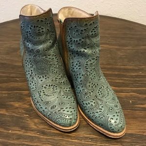 Turquoise Booties